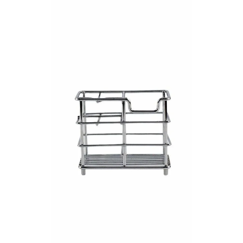 Metal‎ Toothpaste & Toothbrush Holder For Bathroom Sliver Tone